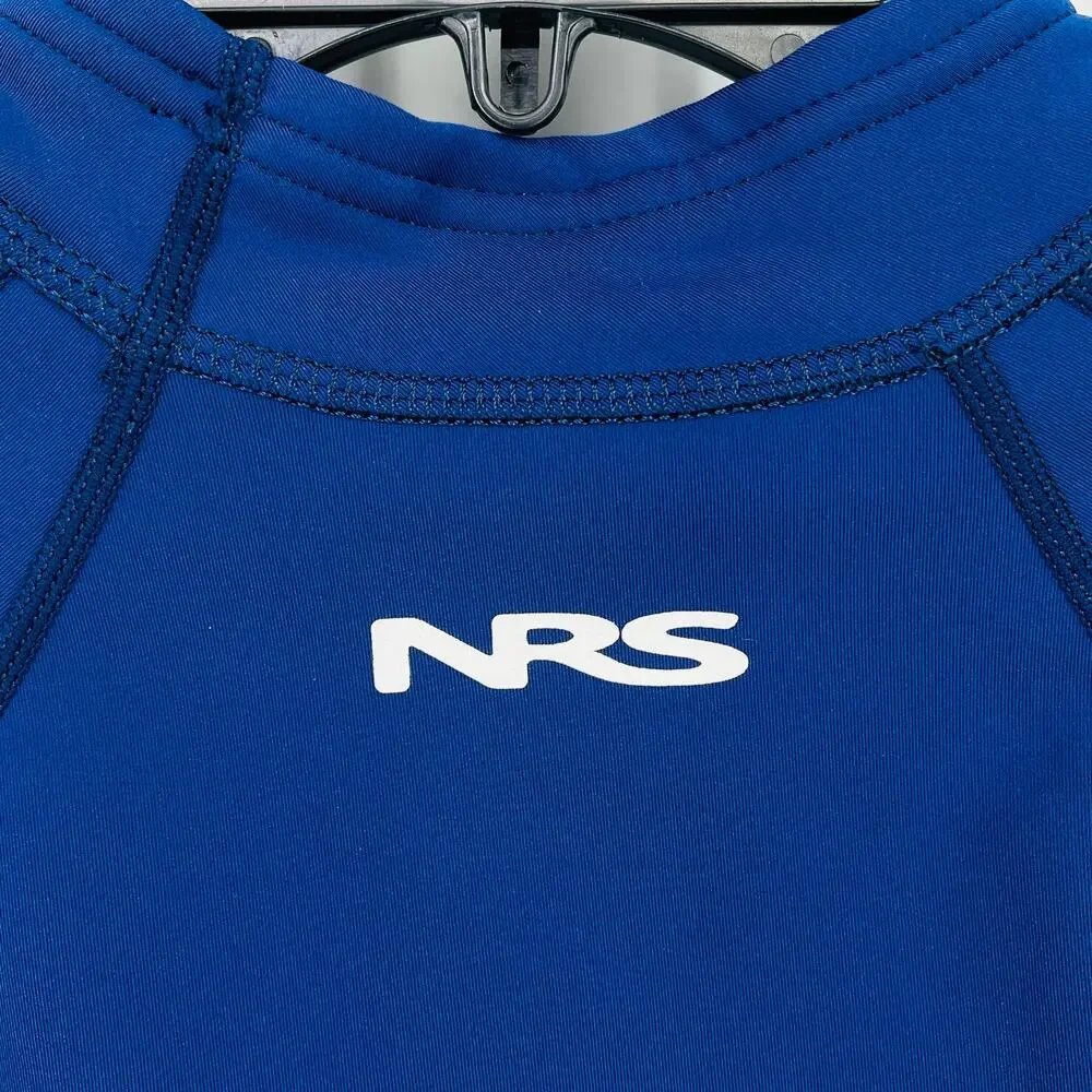 NRS Men’s HydroSkin Shirt Size XL Blue White Long Sleeve Protection